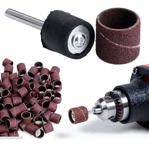 Pack 10 Cintas De Lija 1/2 Grano 240 + 1 Vástago Dremel, Etc