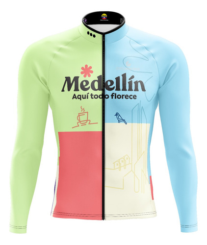 Jersey Ciclismo Team Medellin 2023-2 Manga Larga