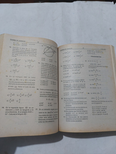 Libro De Examenes De Admision Uni 85 Al 98 (Usado)