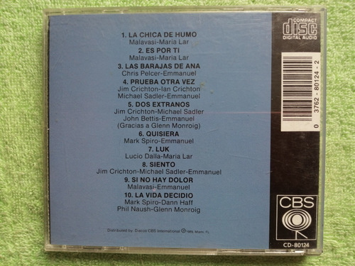 Eam Cd Emmanuel Quisera 1989 Su Decimo Album De Estudio Cbs