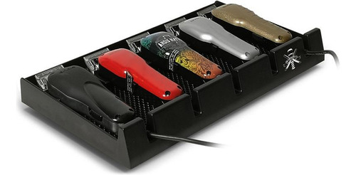 Organizador Barber Clipper Tray Para 5 Máquinas De Afeitar
