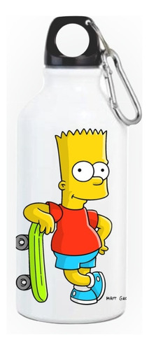 Bart Simpson  Termo Botilito Botella Aluminio Homero 