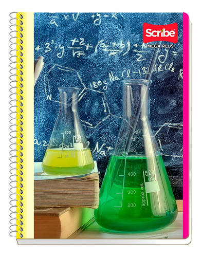 Cuaderno Francés Scribe Mega Plus Cuadro Chico 100 Hojas 5 P