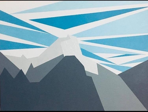 Imagen 4 de 5 de Cuadro Paisaje Abstracto
