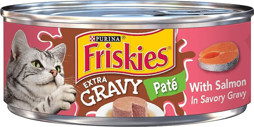 Friskies Pate Extra Gravy With Salmon (3 Latas)