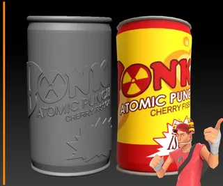 Vaso De Team Fortress 2 Bonk Cola- Arte Plastico