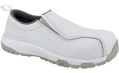 Nautilus Safety Footwear 1607-8w Loafer Shoe,8,w,white,m Zrw