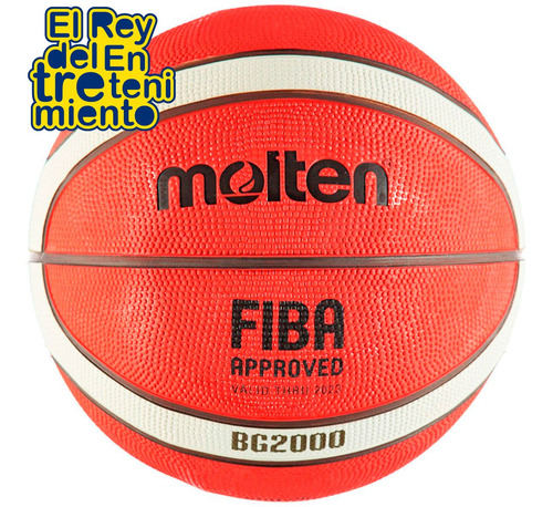 Imagen 2 de 3 de Pelota Basket Molten Gr7 Goma Nº7 Original Basquetbol El Rey