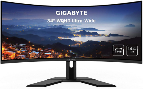 Monitor Gaming Curvo 34 Ultrawide 2k Gigabyte 144hz G34wqc