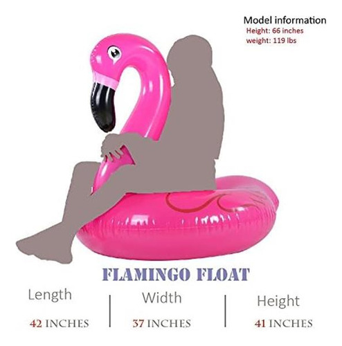 Flotador De Flamenco, Flamenco Flotante Inflable Para Fiesta