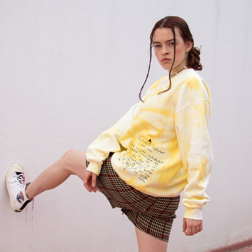 Sudadera Unisex Capucha Hoodie Moda Cómoda Tie-dye Yellowhe