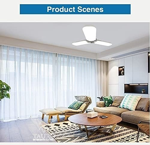 Imagen 7 de 10 de Foco Led 36w Tipo Ventilador Apertura Ajustable Luz Blanca
