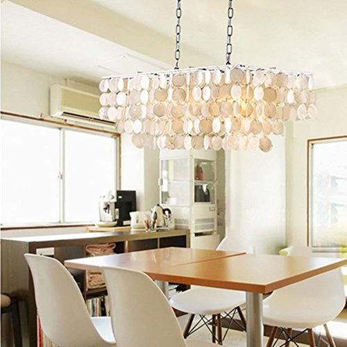 Lightinthebox Modern White Shell + Crystal Home Lámpara De T
