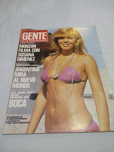 Revista Gente 451 - Boca - La Mari Monzón Y Susana Año 1974