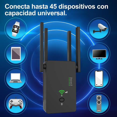 Repetidor Amplificador Señal Wifi 2.4 Y 5g 1200mbps Wan/lan