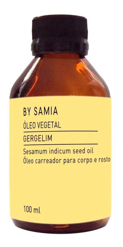 Óleo Vegetal De Gergelim By Samia 100ml