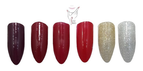 Gel Semipermanente 1 Paso Gc Nails , Gama 6 Pzs , A