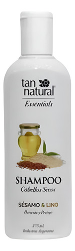 Shampoo Para Cabellos Secos Sésamo Y Lino X375ml Tan Natural