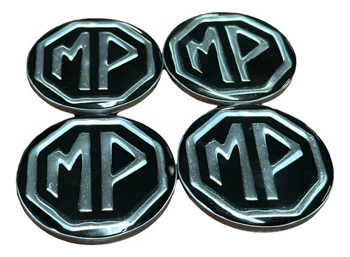 Calota Emblema Mp Laffer Aluminio Pod Atual Zero Kit 4 Uni (Usado)