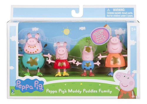 Set De Peppa Pig Y Familia Juegos En El Lodo