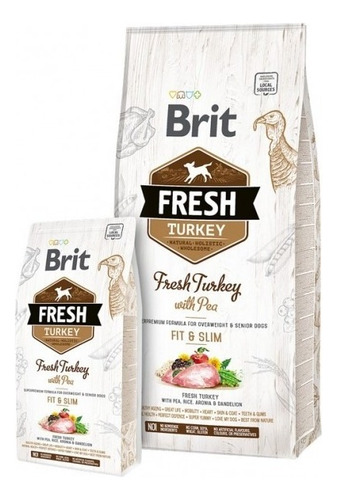 Brit Fresh Turkey With Pea Fit & Slim Light 2,5kg 
