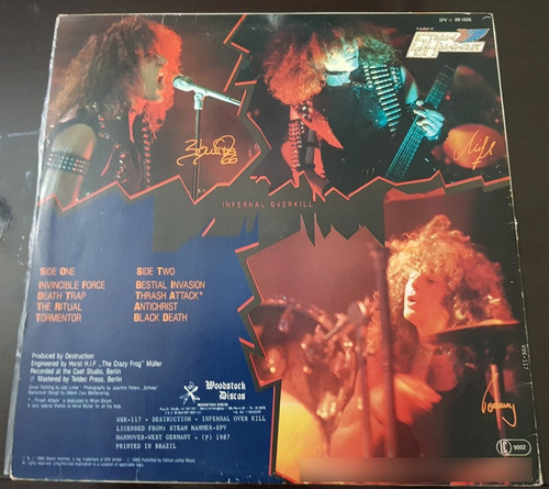 Destruction - Infernal Overkill - 1987 - Nacional (Usado)