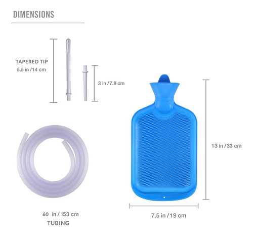 Kit De Enema De Café Con Tubo 5 Pies Para Limpieza Colon Color
