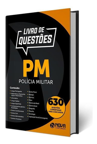 Livro De Questões Pm  Polícia Militar 2019