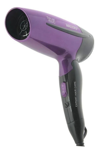 Secador de cabelo Mallory Travel 1500 B90000350 preto e violeta 110V/220V