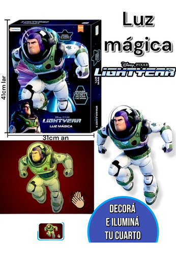 Buzz Lightyear Luz Magica Oficial Disney Tapimovil