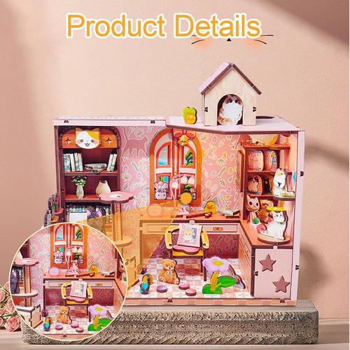 Kit De Construcción De Diorama De Casa Pequeña, Juguete