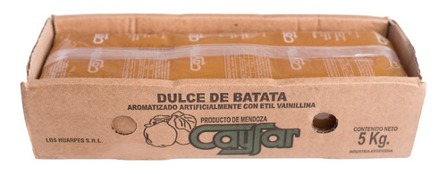 Dulce De Batata Cajon Cayfar X 5 Kg.