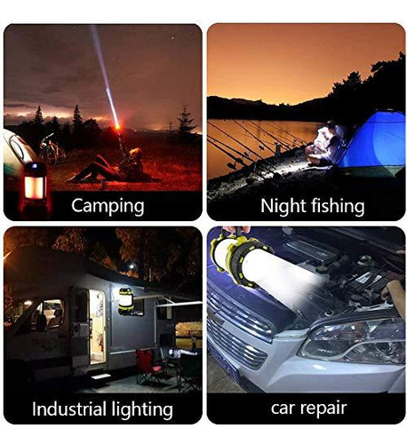 Linterna Camping Recargable Usb 6 Modos Antorcha Led Imperme