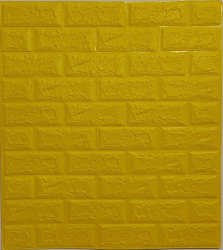 Revestimiento Pared Adesivo Facil Colocacion Piedra Amarillo