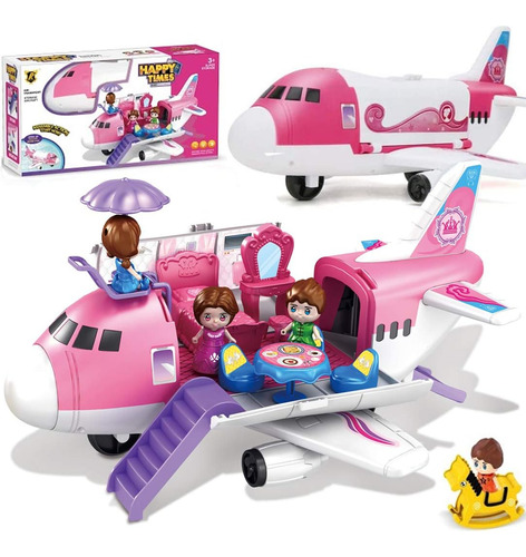 Avião De Brinquedo Cor-de-rosa Veículo De Carga Para Tran...
