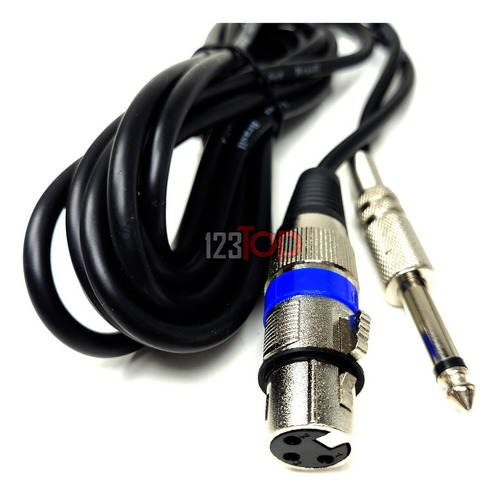 Microfone Dinâmico Leson Ls300 Unidirecional C/ Cabo 3 Metro