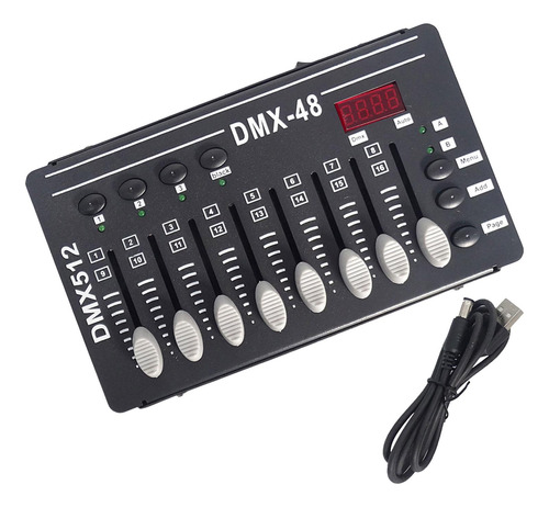 Controlador Dmx Controlador De Luz Dmx Con Cable Usb