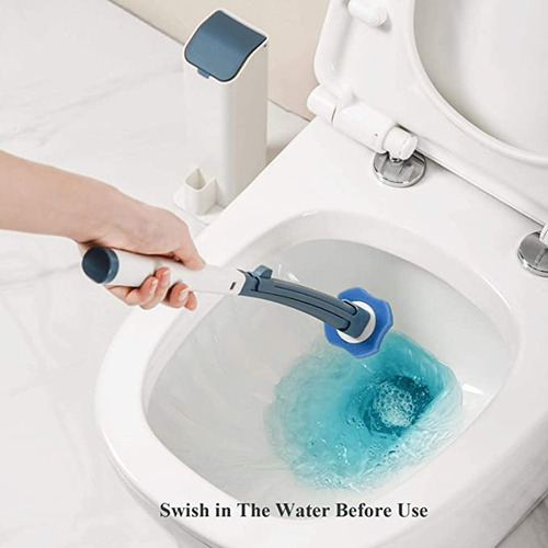Escova De Vaso Sanitário Descartável Com Líquido De Limpeza