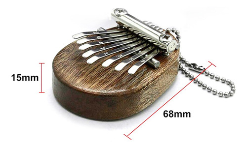 Kalimba Pequeña Portátil 8 Notas Instrumento De Percusión