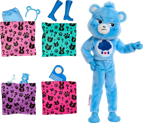 Barbie Cutie Reveal Care Bears Con Accesorios Oso Grumpy