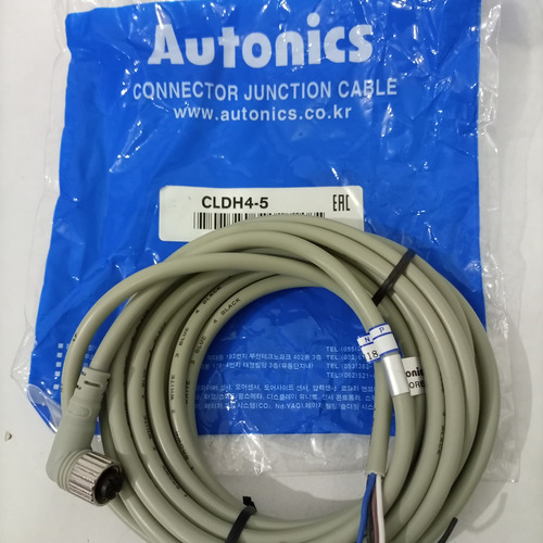 Cable Conector Para Sensor Cldh4-5, 4 Pines Curvo, Autonics 