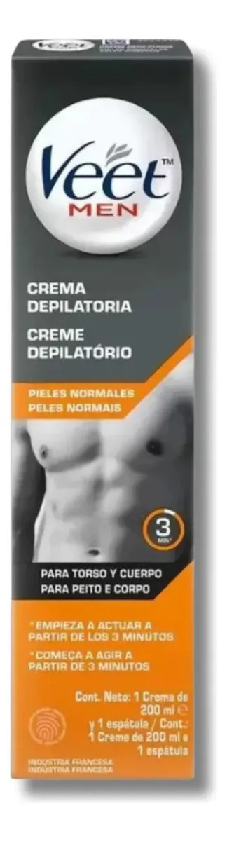 Creme Depilatório Veet Men Pele Normal 200ml