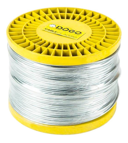 Cable De Acero 5.00mm Rollo X 100mts 6x19 Hilos Dogo