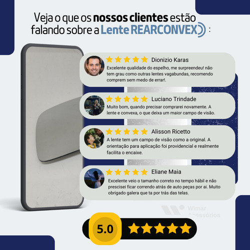 Lente Espelho Retrovisor Kia Soul 2009/14 C/base Convexa