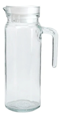 Jarra De Vidrio Transparente Con Tapa - 1.1 Litros