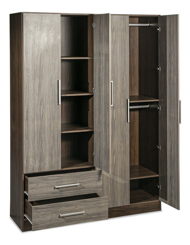 Placard Maximo Venezia 4 Puertas Pinot-nogal