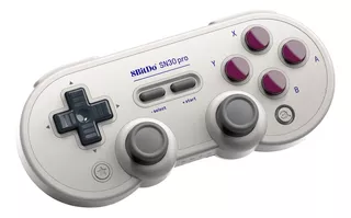 Control joystick inalámbrico 8BitDo SN30 Pro Game boy classic gris claro