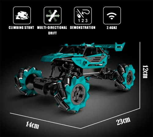 Carro Coche A Control Remoto Recargable Maximo Poder