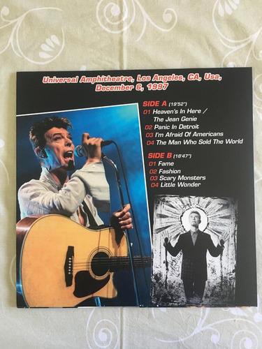 Lp David Bowie Almost Acoustic Christmas Show 1997