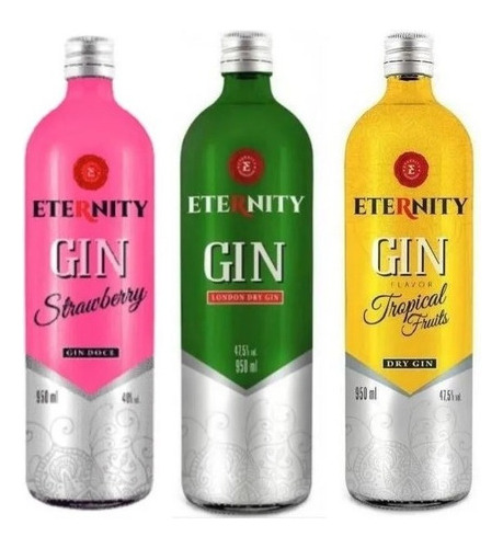 Gin Eternity Strawberry + Tropical Fruits + London Dry 950ml